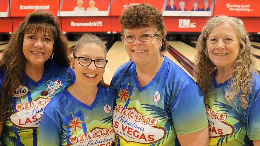 The members of Head of Hair at the 2023 USBC Women's Championships